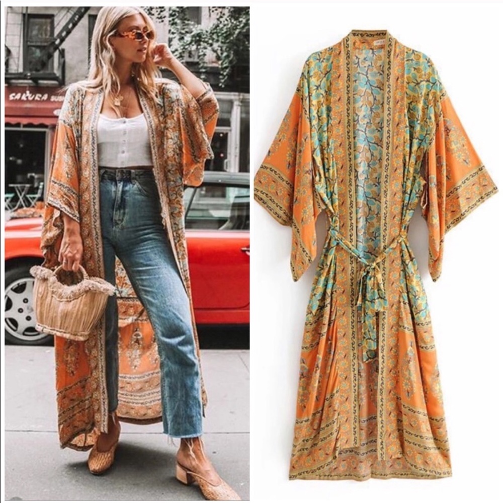 5⭐️ FAV BESTSELLER Delirium Robe Maxi Kimono Wrap - Picture 2 of 8